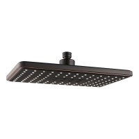 Bathroom Accessories Black Square Rainfall Overhead Shower Heads Sets