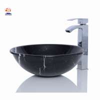 China Nero Marquina Cheap Marble Oval Undermount Wash Basin For Bathroom Using