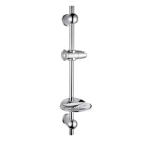 Wall Mounted Adjustable Shower Head Holder Stainless Steel Shower Slide Bar