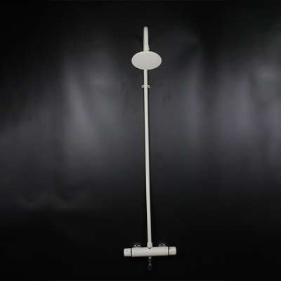 Durable wall mounted bathroom accessories pvc rain rainfall shower head set