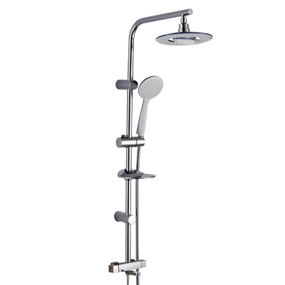 New chrome-plated brass bathroom sliding short wall shower brushed