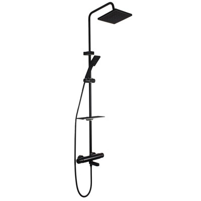 Wholesale cheap black wall mounted bathroom accessories shower set