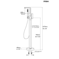 Wholesale single handle floor standing mounted bathtub faucet for bathroom